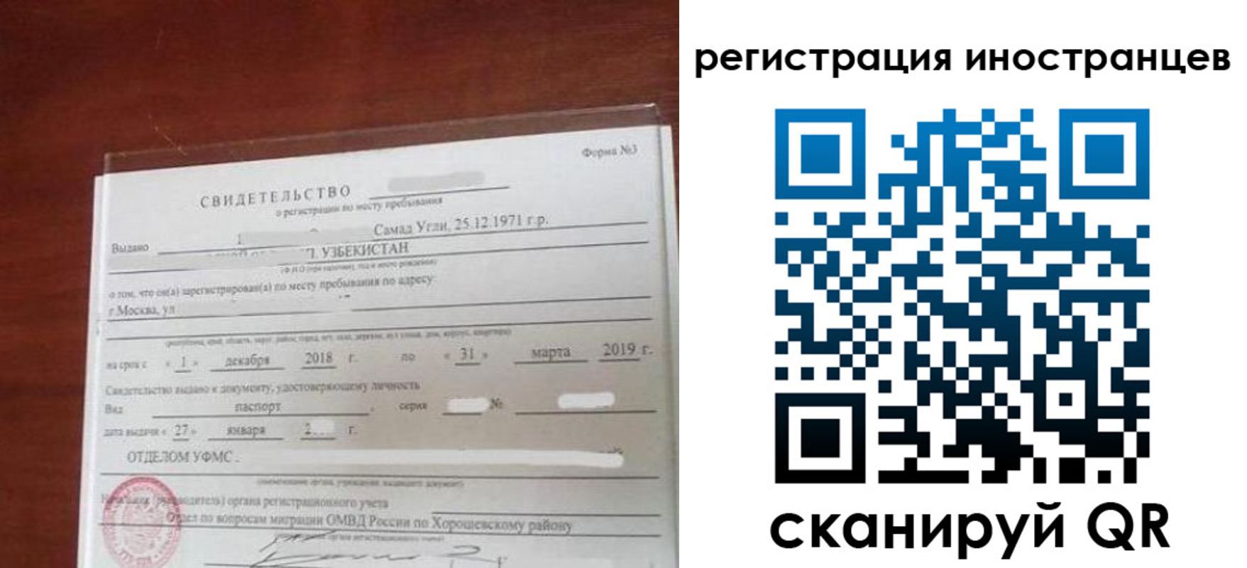 прописка для военкомата в Трёхгорном
